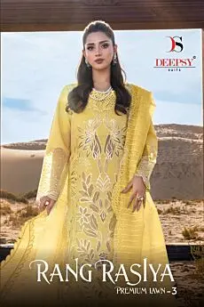 DEEPSY SUITS RANG RASIYA PREMIUM LAWN 3