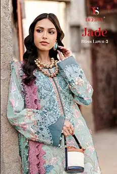 DEEPSY SUITS JADE BLISS LAWN 5 CHIFFON DUPATTA