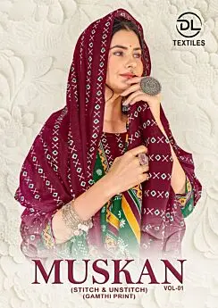 DL MUSKAN Gamthi Prints READYMADE