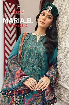DEEPSY SUITS MARIA B MPRINT 25 4 COTTON DUPATTA