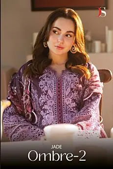  DEEPSY SUITS Jade OMBRE 2 chiffon dupatta