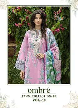 Shree fabs OMBRE LAWN COLLECTION VOL 10 Chiffon Dupatta