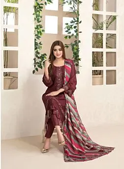 DEEPSY SUITS Rangrasiya Lawn 25 vol 2 chiffon dupatta