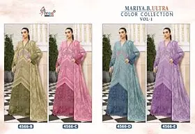 SHREE FABS MARIA B ULTRA COLOUR COLLECTION VOL 1 CHIFFON DUPATTA