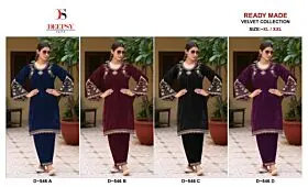 DEEPSY SUITS Readymade Velvet suits Dno 546 ABCD