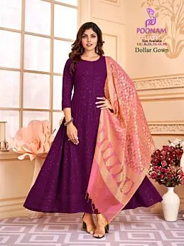 Poonam Dollar Gown Stitched