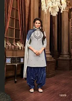 Kapil Jacquard Patiyala Stitched