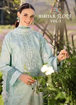 SHREE FABS MARIA B FLORA 3 chiffon dupatta