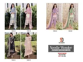 SHRADDHA DESIGNER NEEDLE WONDER READYMADE WITH OPEN IMAGES