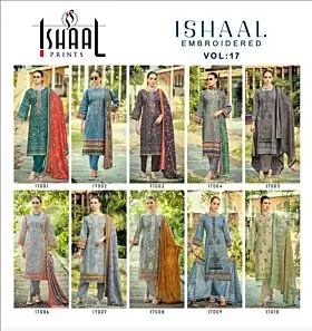 ISHAAL EMBROIDERED VOL 17
