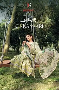 DEEPSY SUITS ELAF CHIKANKARI READYMADE CHIFFON DUPATTA