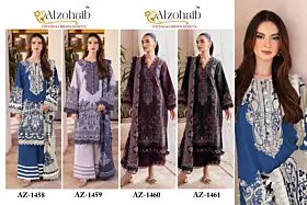 ALZOHAIB DNO 1458 TO 1461 CHIFFON DUPATTA WITH OPEN IMAGES