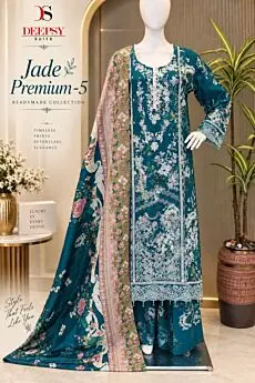 DEEPSY SUITS Jade Premium 5 Readymade Chiffon Dupatta