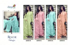 Saniya Trendz Rouche Chikankari