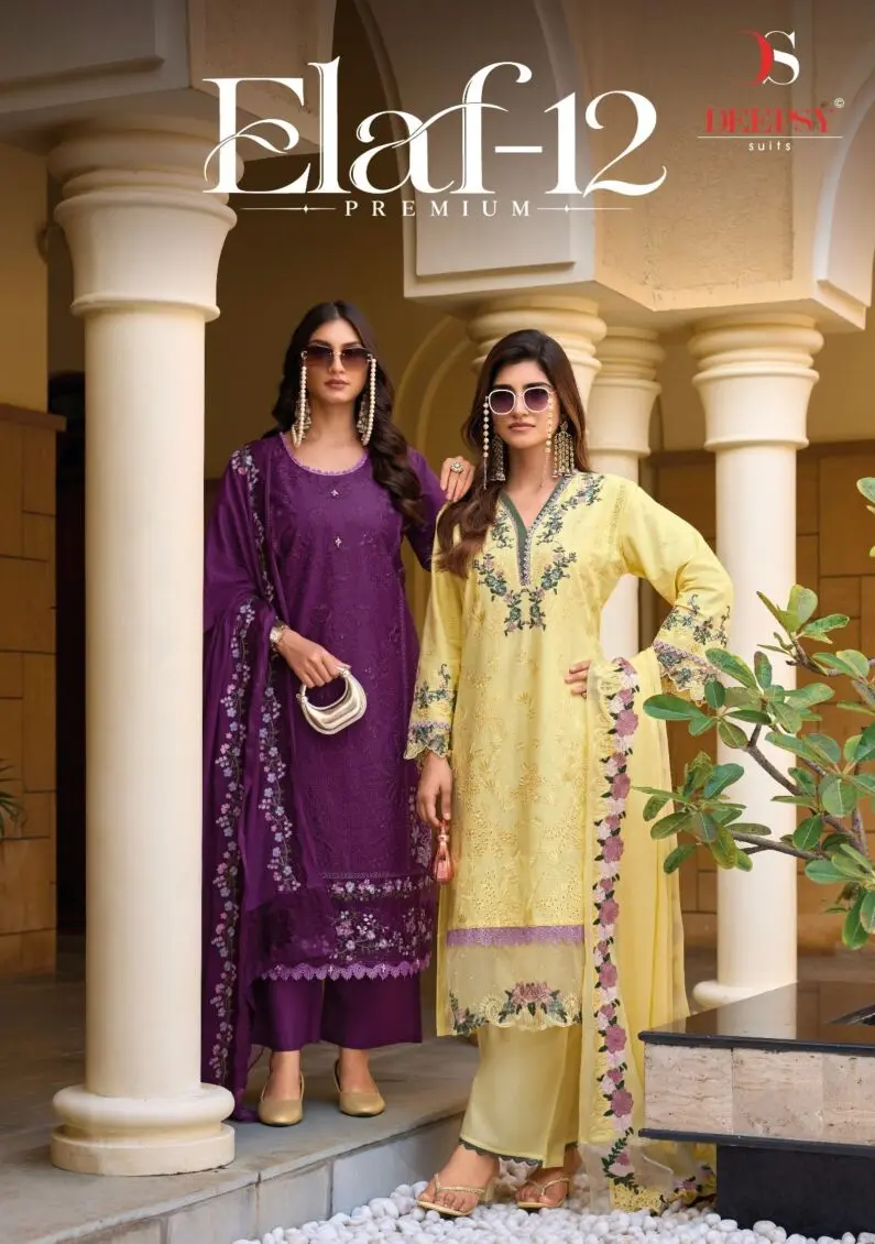 Deepsy Suits Elaf Premium 12 Luxury Lawn
