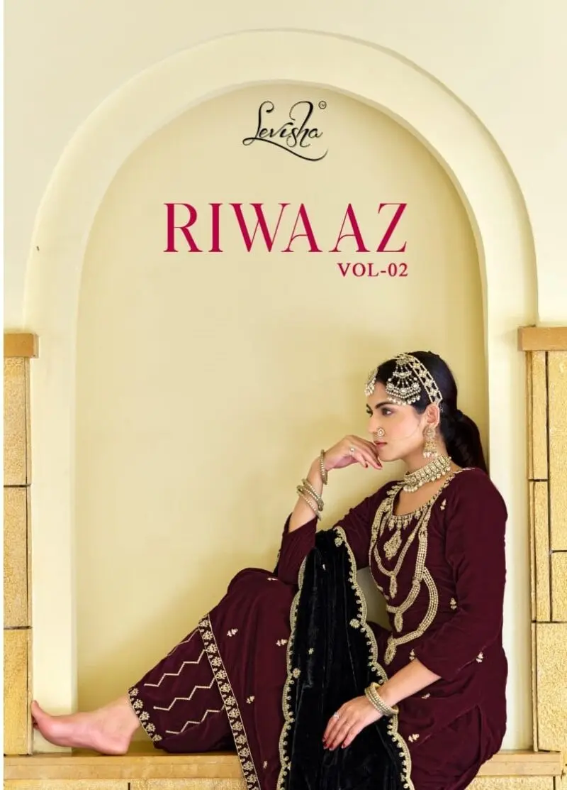 Levisha Riwaaz Vol 2 Velvet Bottom Work