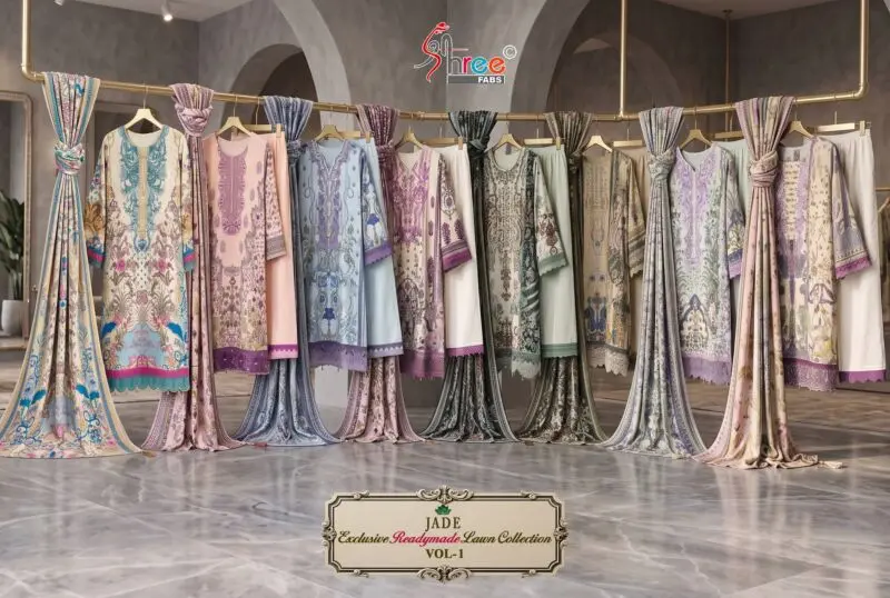 Shree Fabs Jade Exclusive Lawn Collection Vol 1 Readymade