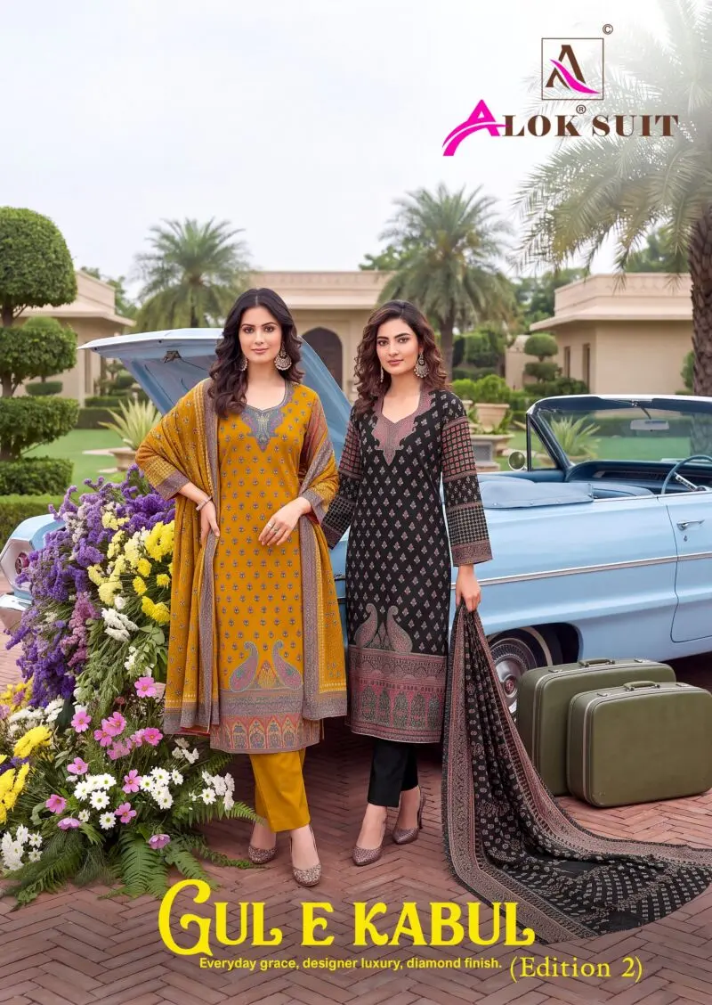 Alok Suit Gul e Kabul Edition 2 Viscose Alpine Suits