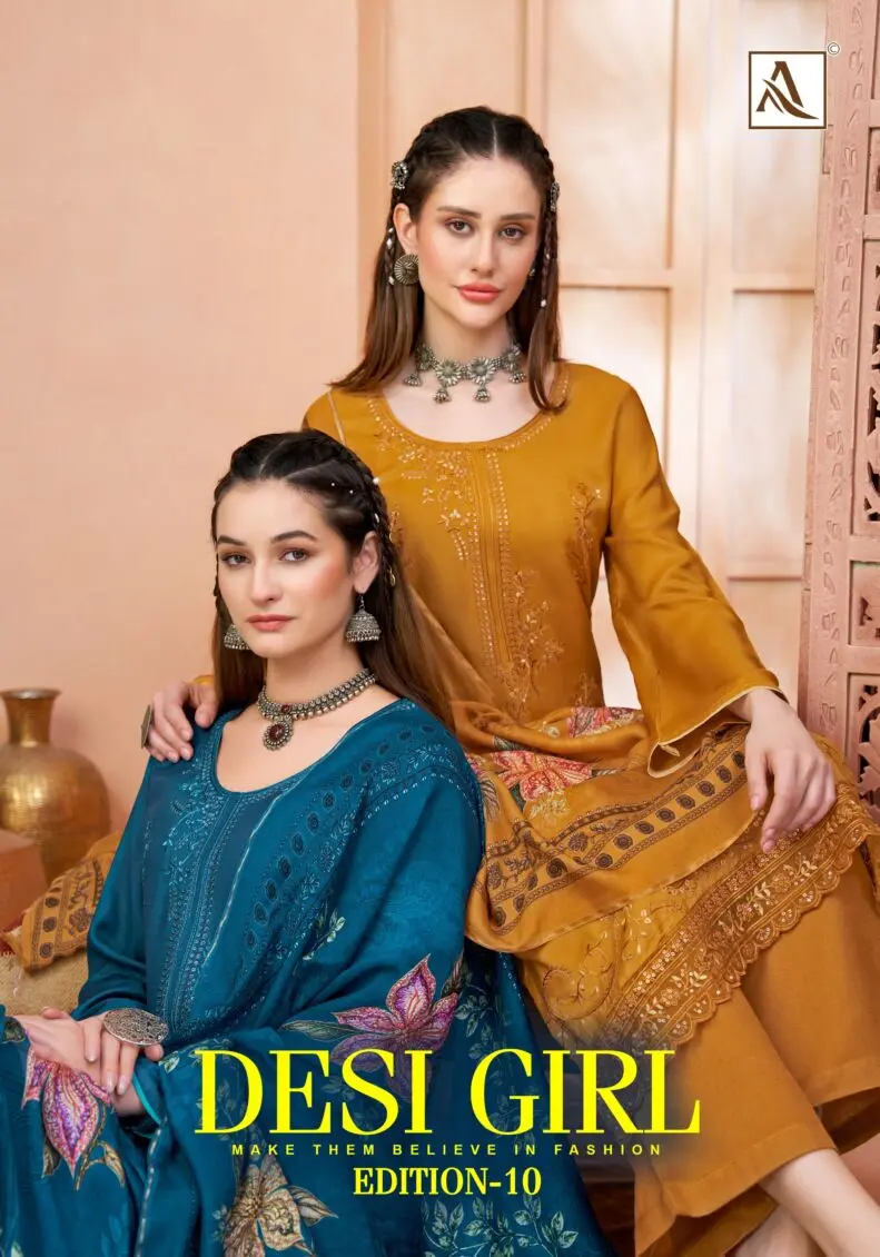 Alok Suit Desi Girl Edition 10 Viscose Maslin Suits