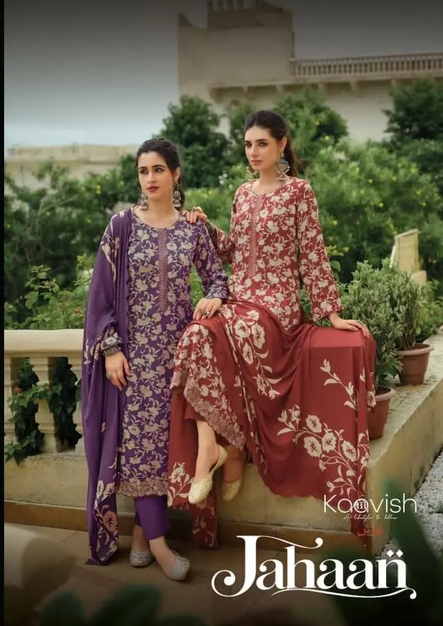 Kaavish Jahaan Viscose Pashmina Suits