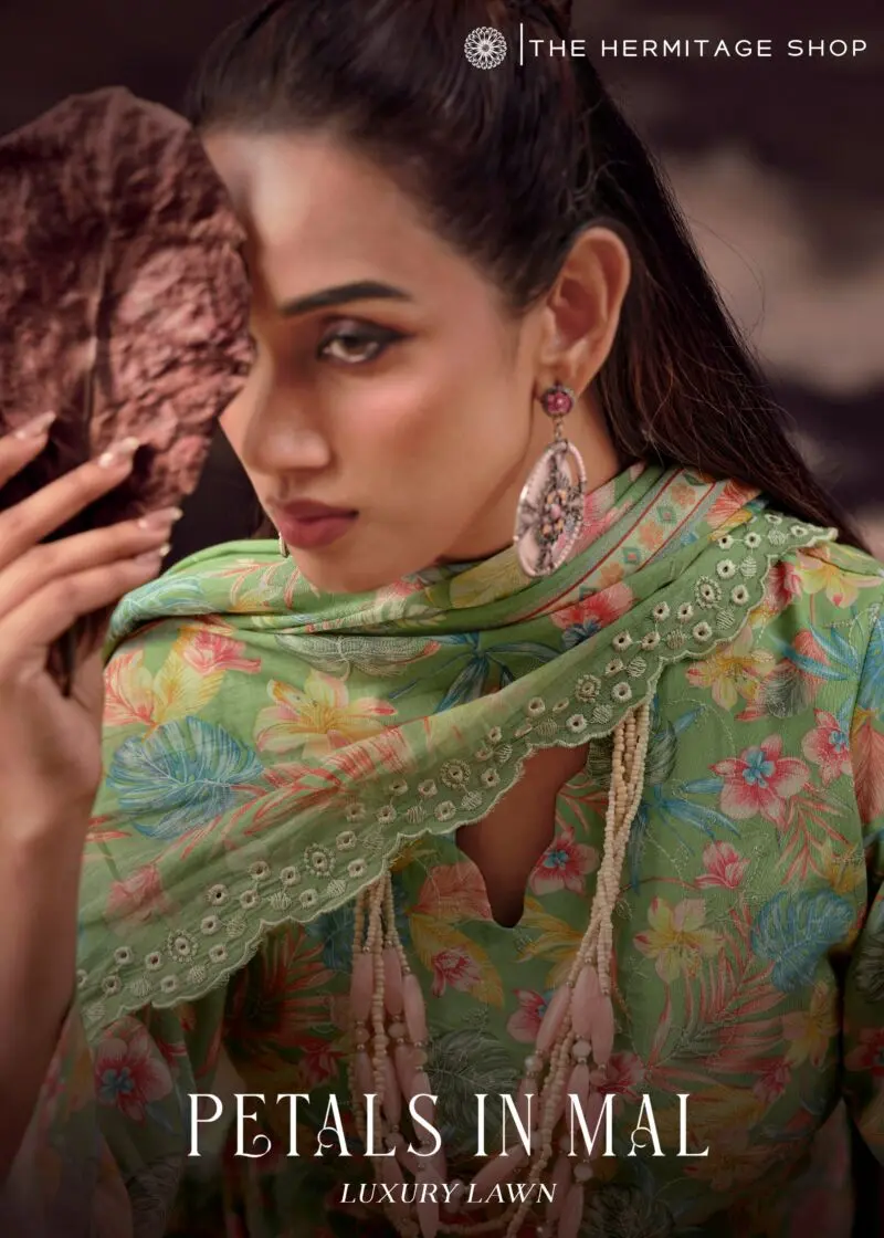 The Hermitage Shop Petals in Mal Luxury Lawn Suits