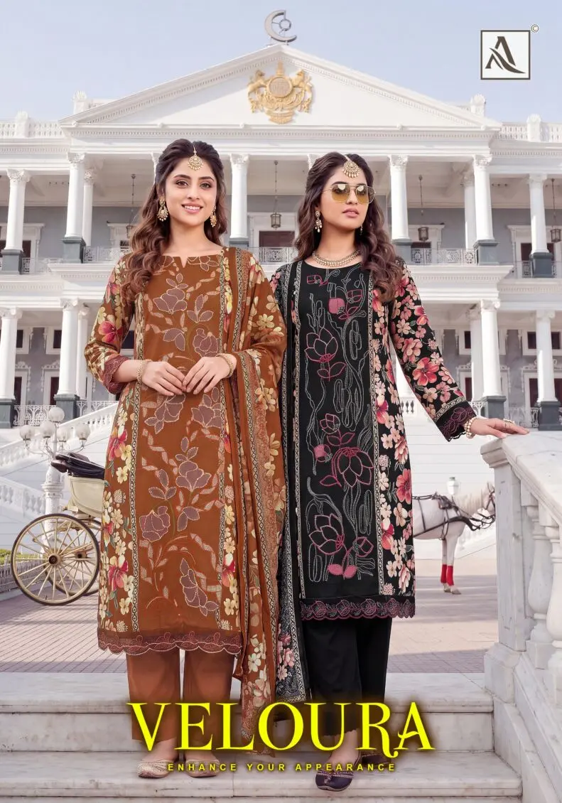Alok Suit Veloura Viscose Muslin Suits