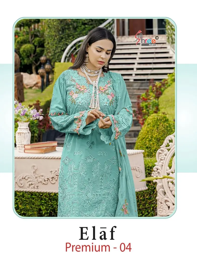 Shree Fabs Elaf Premium 04 Cotton Mal Unstitched Suits