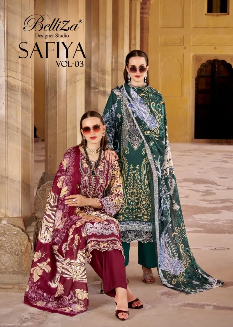 Belliza Safiya Vol 3 Embroidered Cotton Suits