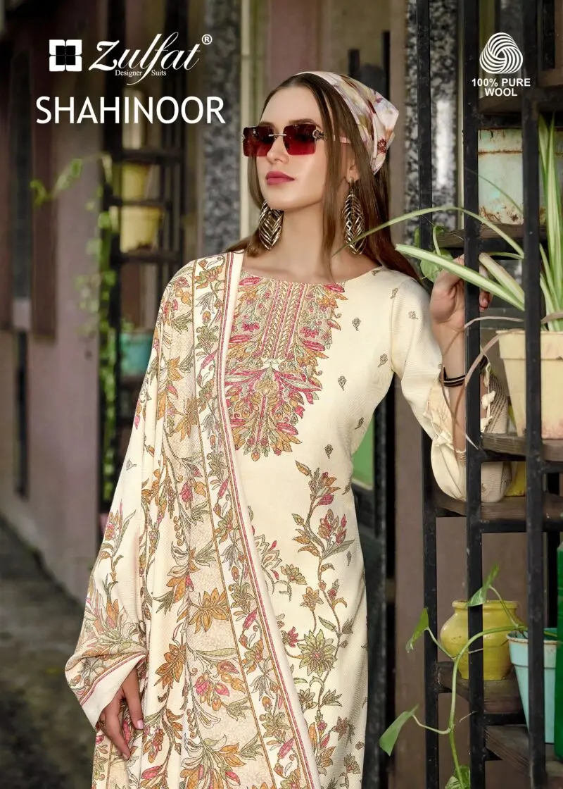 Zulfat Designer Shahinoor Woollen Pashmina Suits