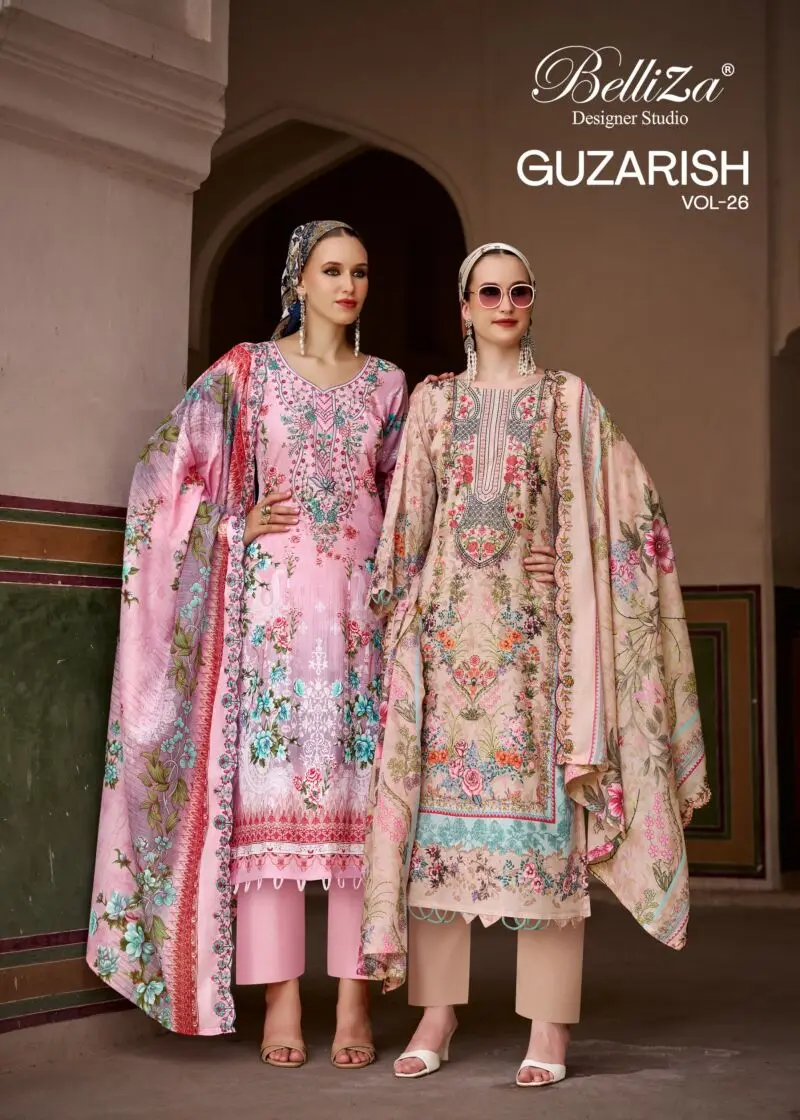Belliza Guzarish Vol 26 Embroidered Cotton Suits