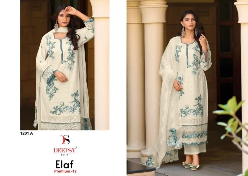 Deepsy Suits Elaf Premium 12 Design 1201 A-E Cotton Suits