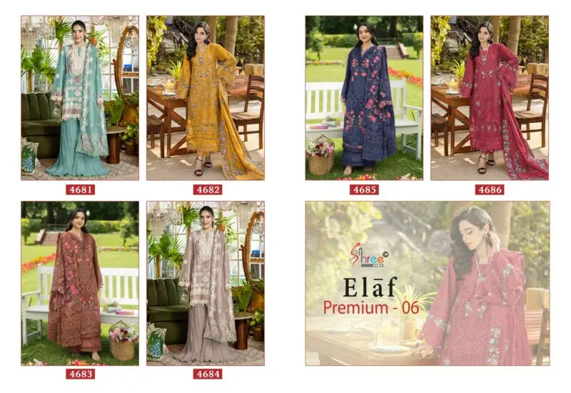 Shree Fabs Elaf Premium 06 Kota Doriya Dupatta Suits