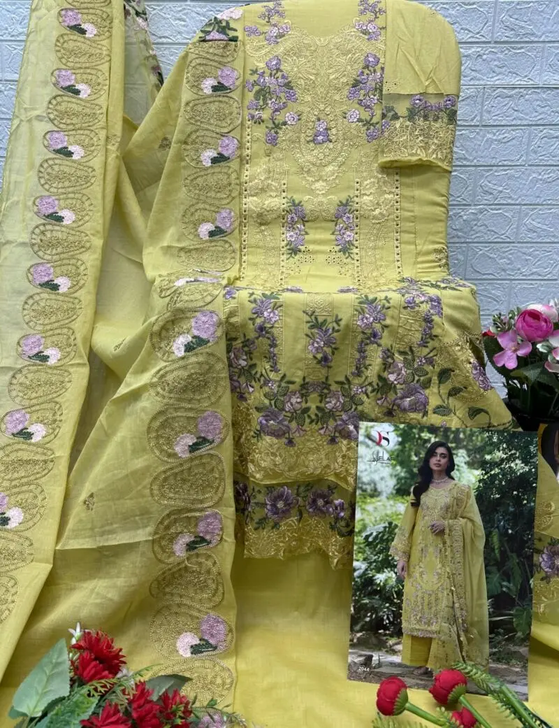 DEEPSY SUITS ELAF PREMIUM LUXURY LAWN VOL 6 2044 ABCD with open images