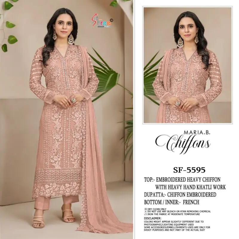 SHREE FABS Maria b Chiffons SF 5595 ABCD 