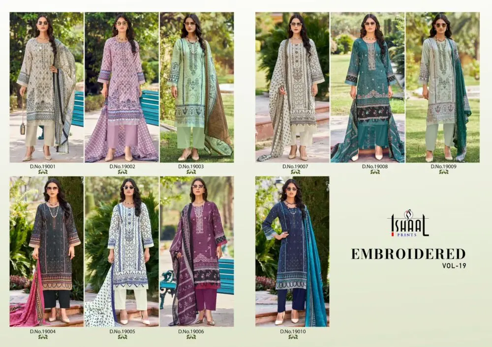 ISHAAL EMBROIDERED VOL 19