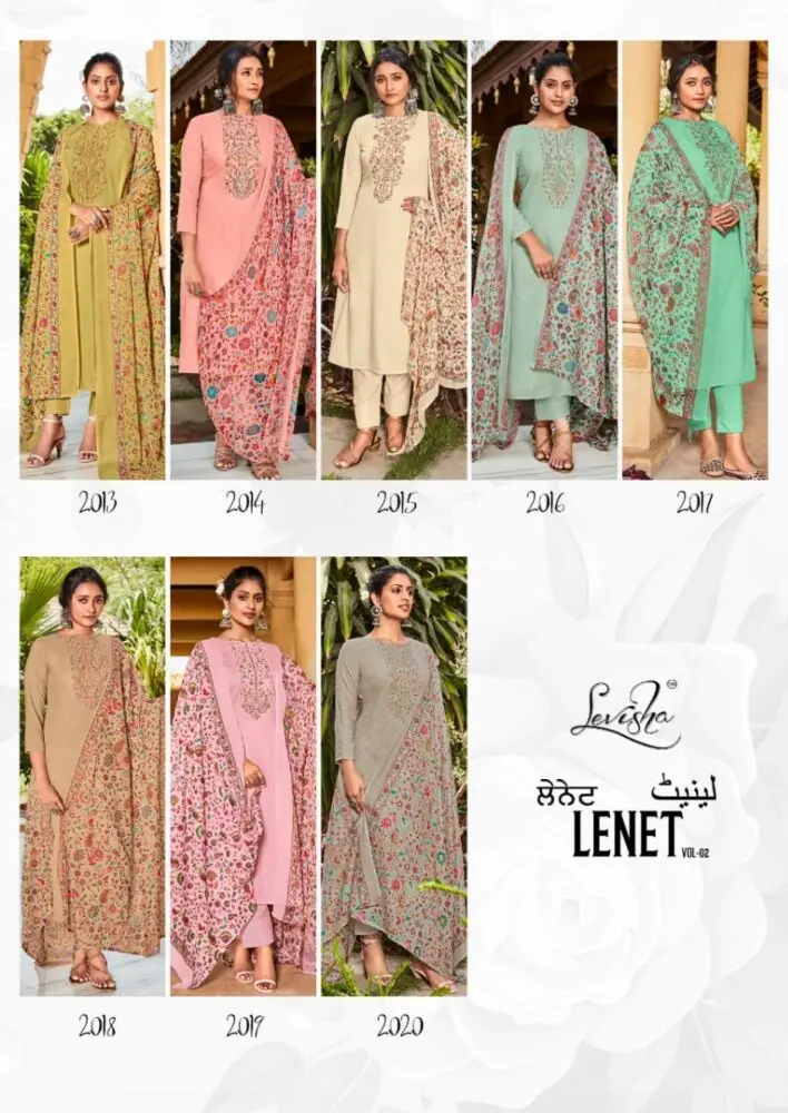LEVISHA LENET vol 2 pure bemberg chifon print Dupatta