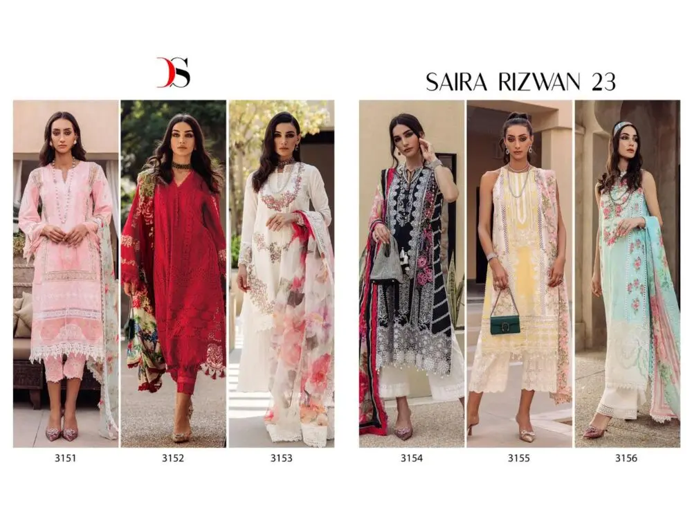 DEEPSY SUITS SAIRA RIZWAN Lawn 23 with open images