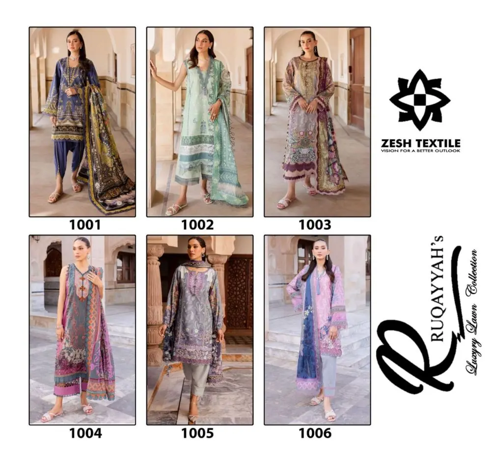RUQAYYAHS LUXURY LAWN COLLECTION with open images
