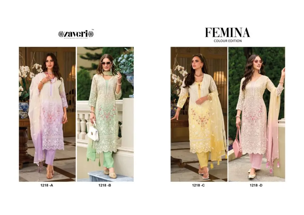 Zaveri FEMINA Color Edition readymade 1218 ABCD