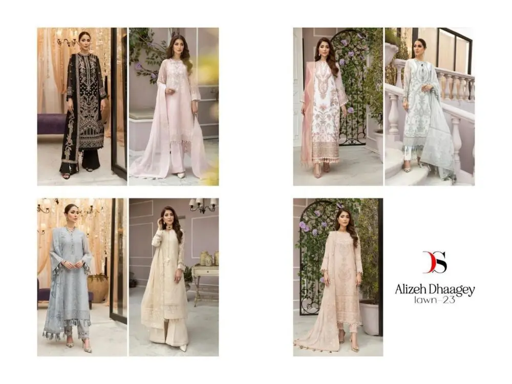 DEEPSY SUITS ALIZEH DHAAGEY LAWN 23