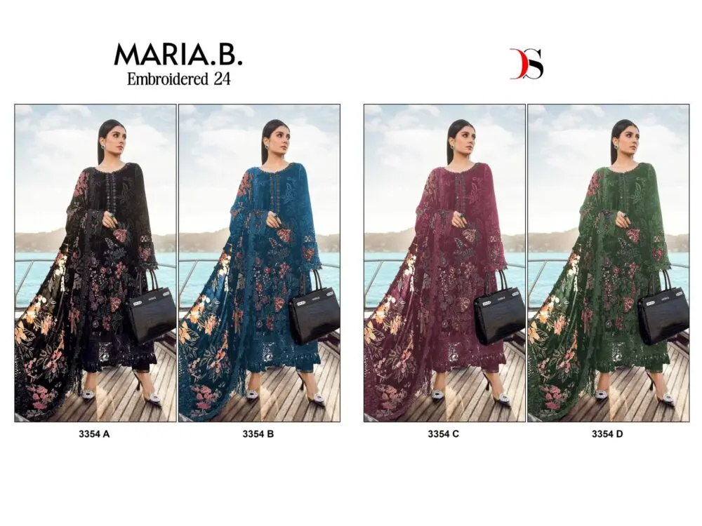 DEEPSY SUITS Maria B Embroidered 24 SUPER HIT 3354 ABCD with open images