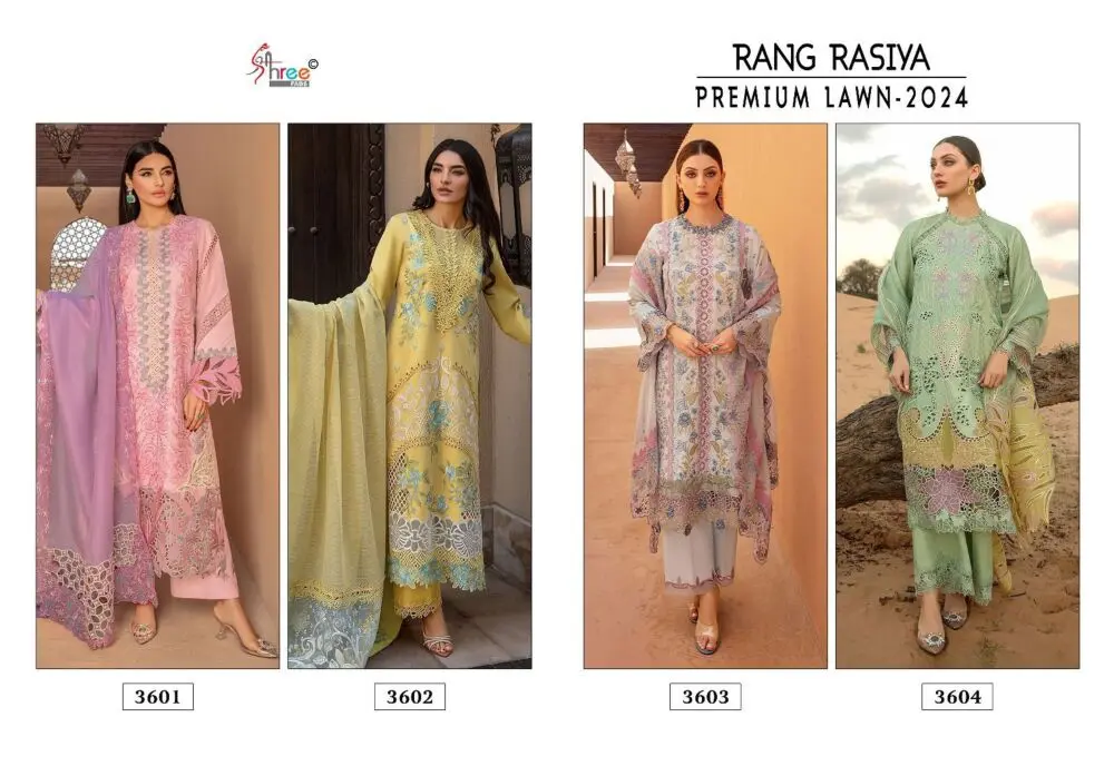 SHREE FABS RANG RASIYA PREMIUM LAWN 2024