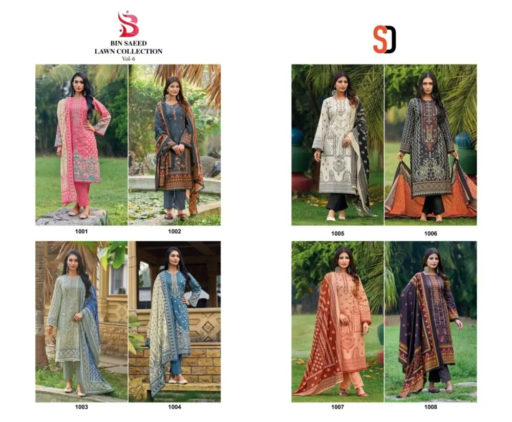 SHARADDHA DESIGNER BIN SAEED VOL 6 with open images