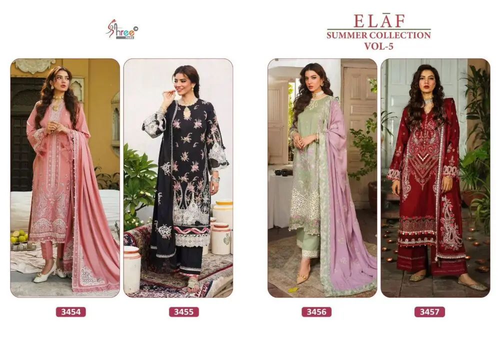 SHREE FABS ELAF SUMMER COLLECTION VOL 5 Chiffon Dupatta