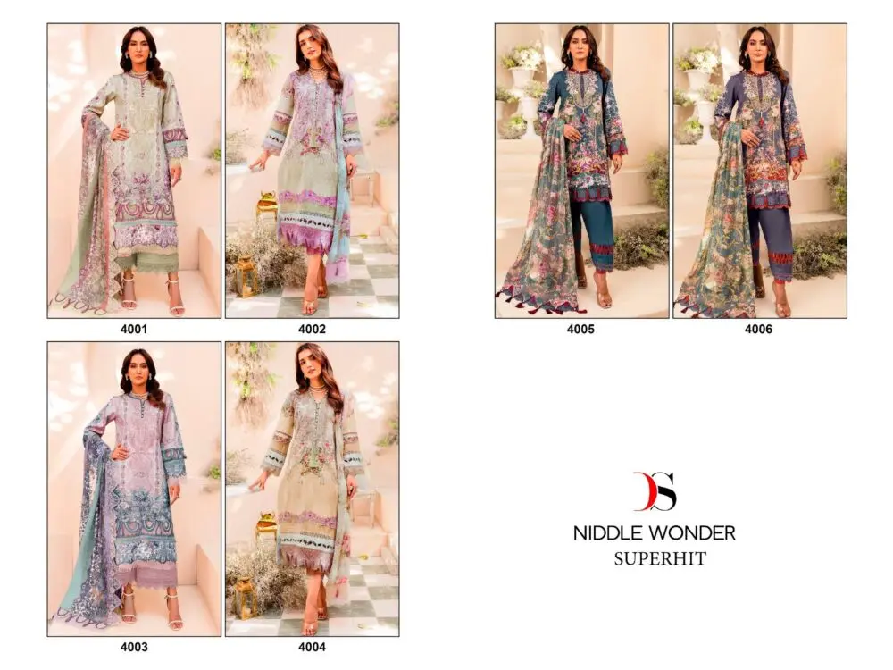 DEEPSY SUITS NIDDLE Wonder Superhit Chiffon Dupatta with open images