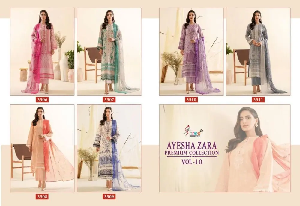 SHREE FABS AYESHA ZARA PREMIUM COLLECTION vol 10 Cotton Dupatta