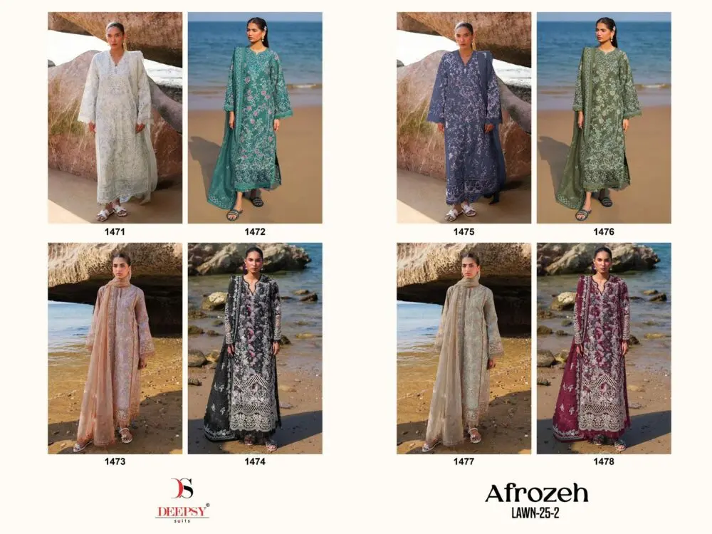 DEEPSY SUITS AFROZEH LAWN 25 2 WITH OPEN IMAGES