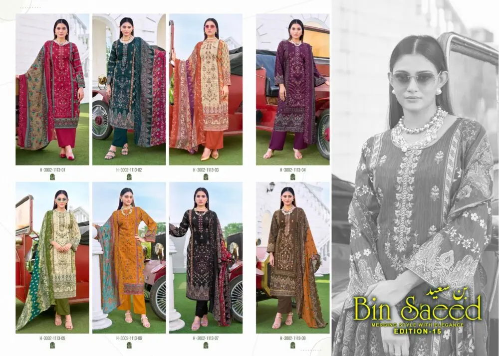 ALOK SUITS BIN SAEED VOL 15