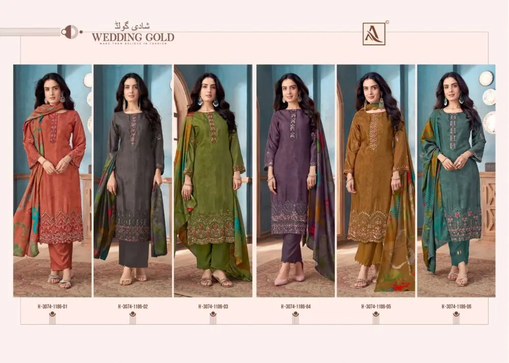 ALOK SUITS WEDDING GOLD