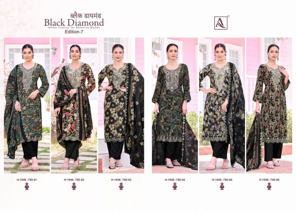 ALOK SUITS BLACK DIAMOND 7